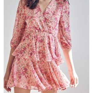 Do+be Pink Floral Dress